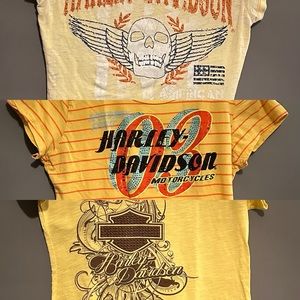 Women’s embellished Harley Davidson T-shirt bundle